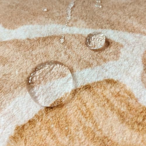 Tapis rond à fleurs isolant et doux pour sol froid de chambre