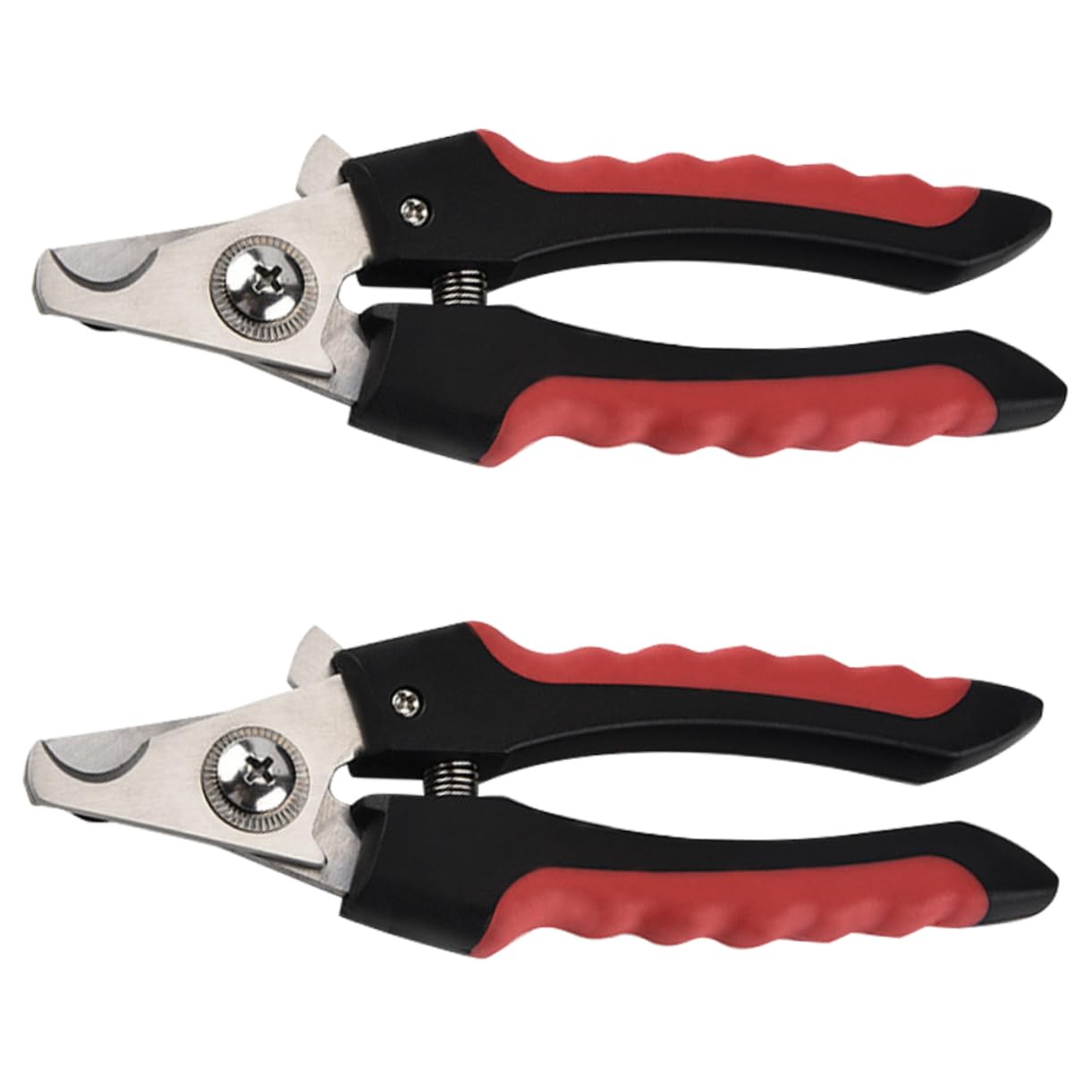 BESTYASH 2Pcs Premium Stainless Steel Pet Nail Clippers Durable Dog Cat Nail Scissors for Easy Clipping Essential Grooming Tool for Pet Owners