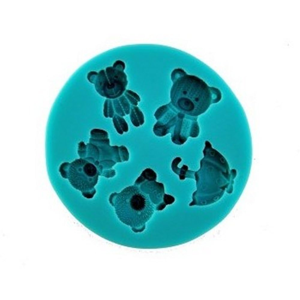 Graziano Teddy Bear Mould - 5 Shapes - 200 g