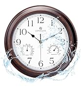 Lafocuse 25 cm digitale led-wandklok, groot, rond