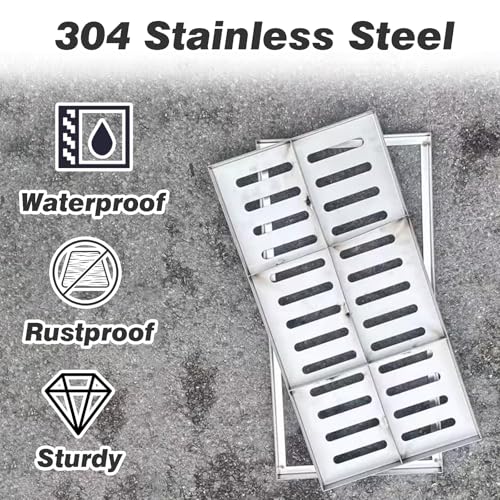 Grille de vidange pour tranchée de drainage 100 à 600 mm
