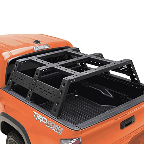 EAG Bed Rack Tacoma Cargo Carrier Bed Rails Cargo Carrier Compatible with Tacoma 2016-2021 Pickup Truck