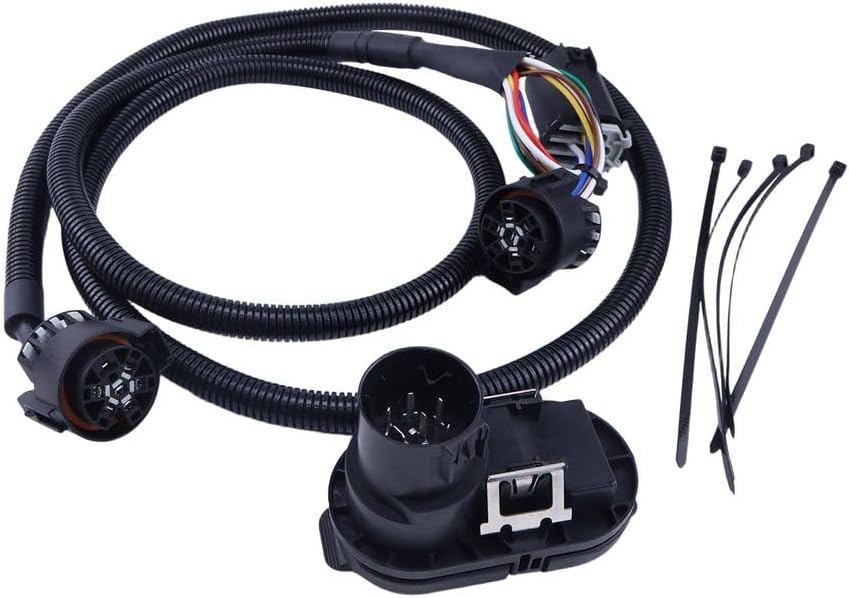 Trailer Connector Kit Wiring Kit 41167 7 Blade & 4 Flat 5th Wheel Set Fit for Ford GM Ram