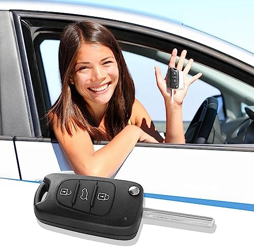 Bahan alamy Obudowa kluczyka samochodowego z 3 przyciskami, pilot zdalnego sterowania, obudowa kluczyka samochodowego do Hyundai i10, i20, i30, ix20, ix35 i Kia Ceed Soul Sportage Venga