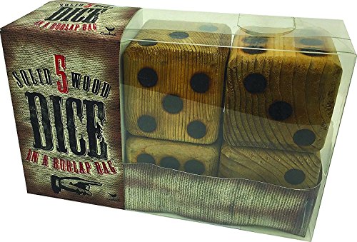 5 Giant Wood Dice Giant Game