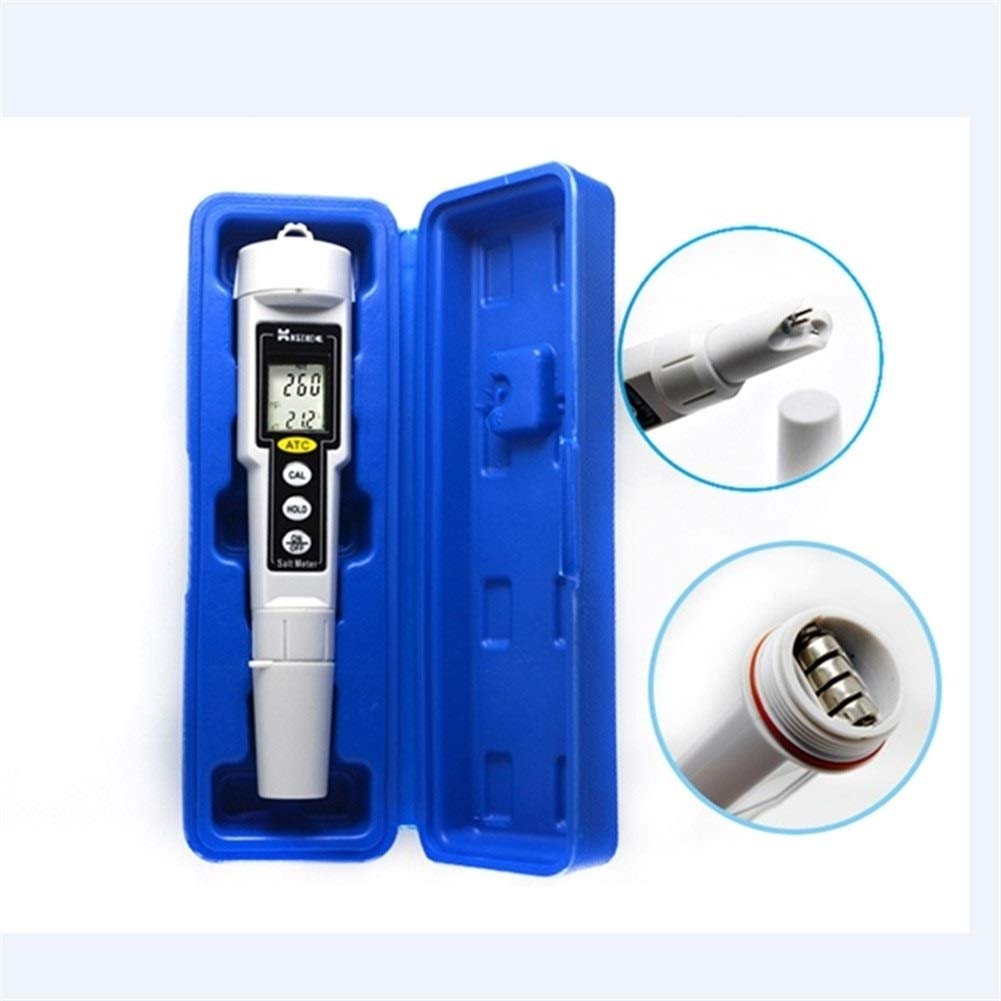0-9999 Mg/L Protable Numérique Sel Compteur Étanche Salinité Testeur Eau Valeur de Mesurer Moniteur Salinomètre CT3081