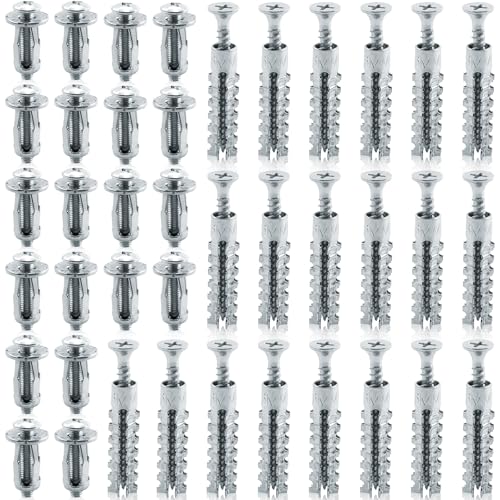 Tuerca de Pétalo,20 Piezas-M4/M5/M6 Tornillos de Expansión Tuercas de Metal Huecas para Decoración del Hogar y Fijaciones (M5x25mm)