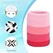 PATIKIL Sports Wristband Sweatbands for Men and Women, 2 Pcs Breathable Tennis Wrist Bands Absorbent Sweat Band for Basketball Football Baseball Running Gym, Pink