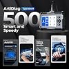 TOPDON AD500 OBD2 Scanner Car Code Reader Scan Tool, Engine ABS SRS Transmission Diagnostics Tool, Oil/Throttle/SAS/TPMS/BMS/EPB Reset Car Scanner, Free Upgrade for DIY