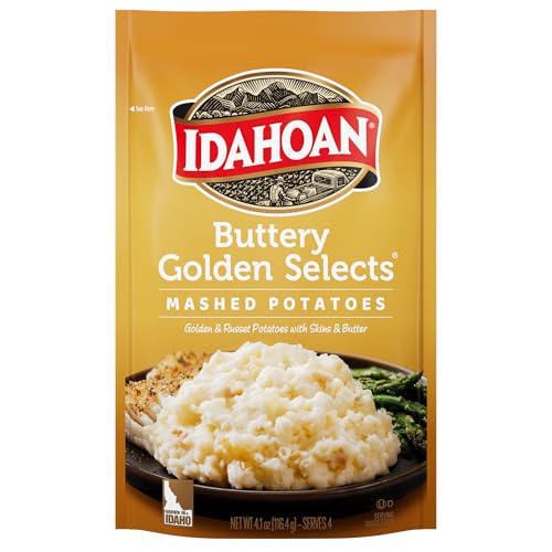 Image of Idahoan Mashed Potatoes, Buttery Golden Selects, 4.1 Ounce