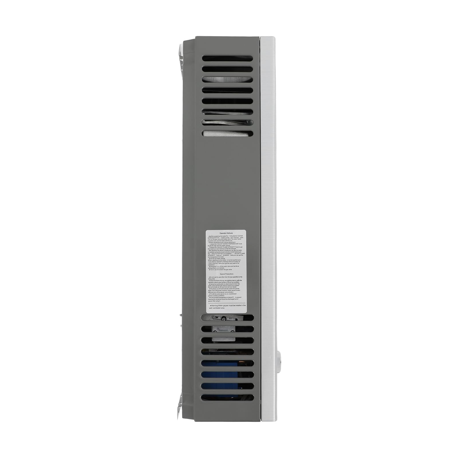 Durchlauferhitzer Gas Warmwasserbereiter 12L Gasdurchlauferhitzer 24KW Heißwasserbereiter Instant Boiler Tankless Wassererhitzer Warmwasserspeicher mit Digitalanzeige LPG-Betrieb und Duschkopf
