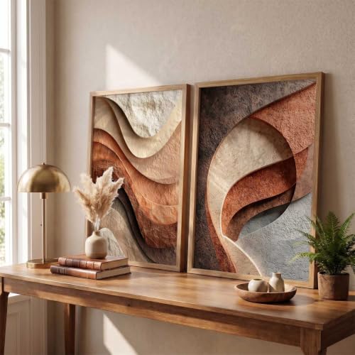 Image of kotart Painting Modern Wall Art Paintings With Frame Home Decoration For Living Room Bed Room Hotel Wall Decor Digital Reprint Set of 2 | Design 935 (20x30 Inch)