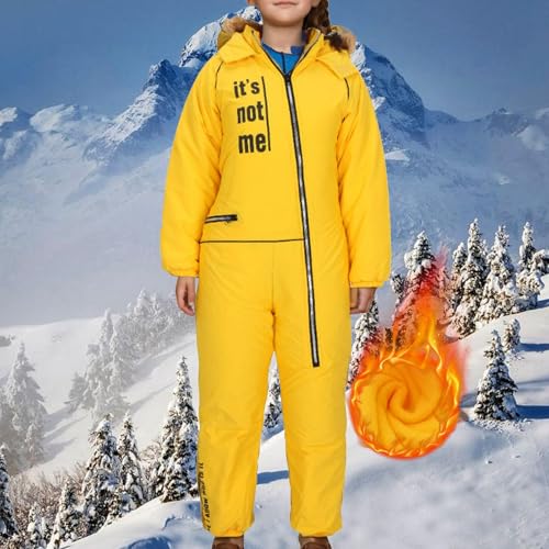 Kids Snow Suit, Reflective Vision One Piece Snowsuits girls boys, Waterproof Windproof Ski Winter Outdoor Jumpsuits2