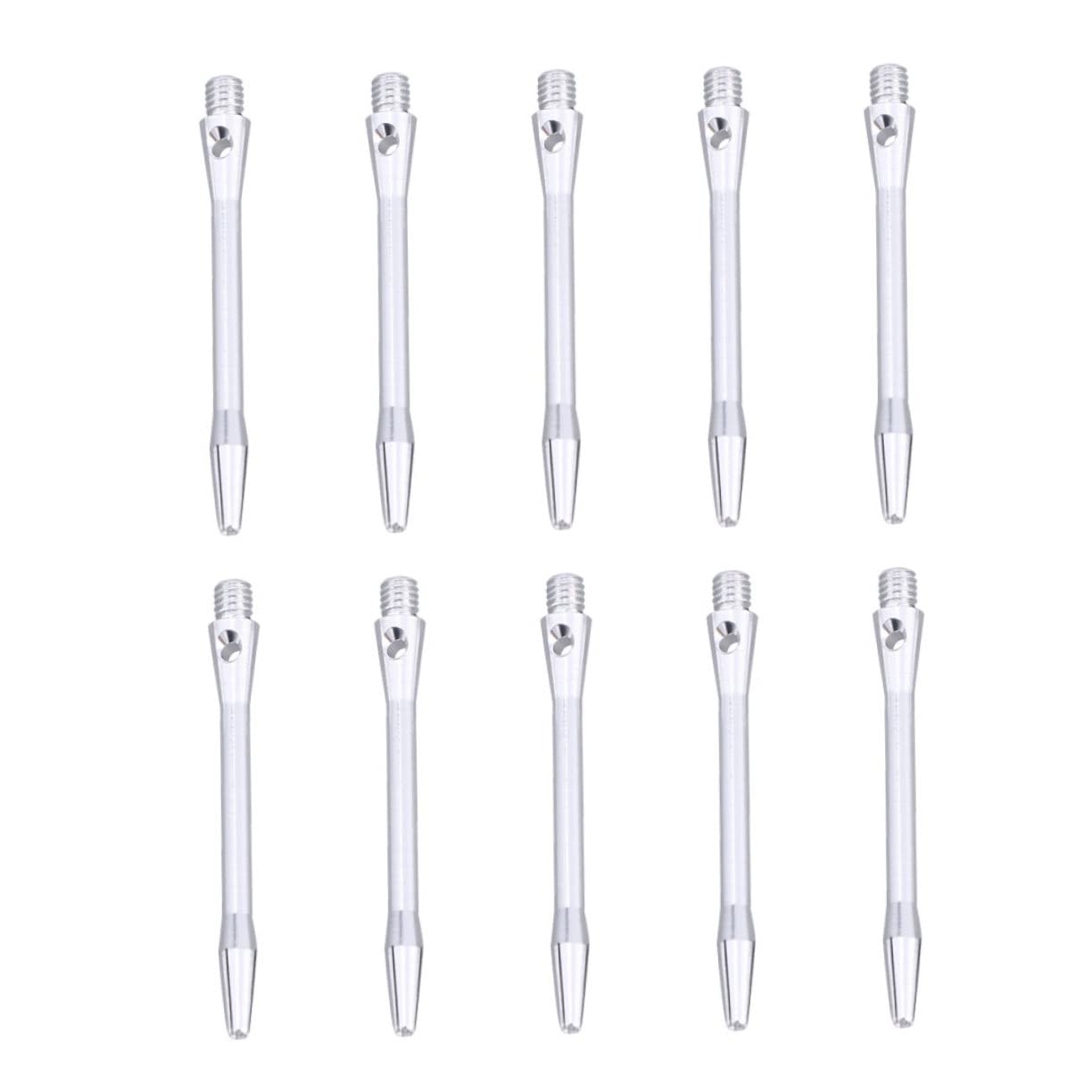DECOMELODY 10pcs 48mm Aluminum Alloy Shafts 2ba Thread Professional Dart Set Flight Compatible Throwing Toys
