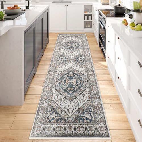 Alfombra de pasillo lavable de 65x180 cm con diseño estampado 2