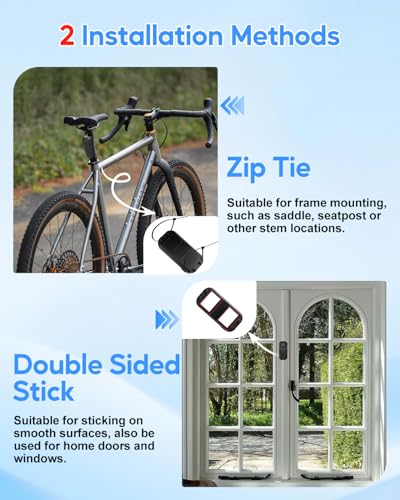 Image of Cruxer Bike Alarm Remote Motion Sensor System, Motorcycle Alarm with Remote, 110dB Loud Anti Theft, Wireless Waterproof Vibration Security Alarm for Vehicle&Car&Trailer-2PK