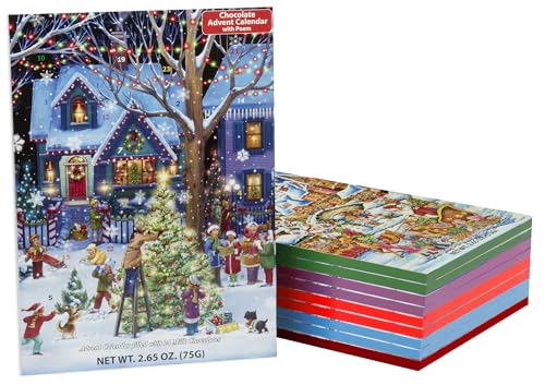 Set of 10 Assorted Chocolate Advent Calendars - Fun &