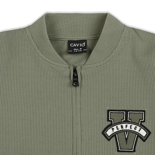 Image of Boys Full Sleeves Solid Jacket and T-Shirt