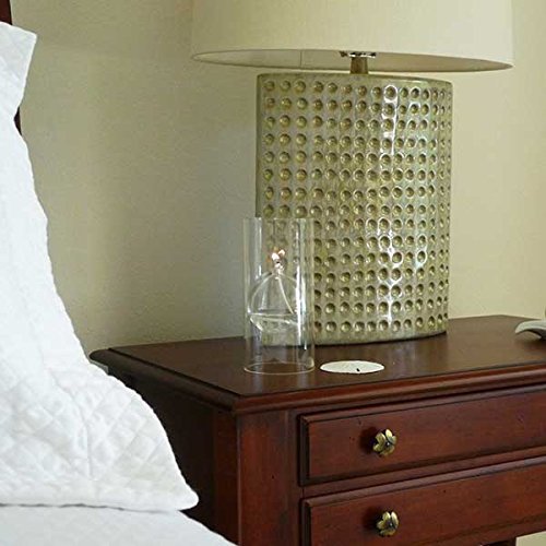 Firefly Modern Transcend Clear Glass Oil Lamp | 2-Piece Borosilicate Glass Includes Bliss Oil Candle Suspended in The Hurricane Candle Holder Sleeve - Thumbnail 7