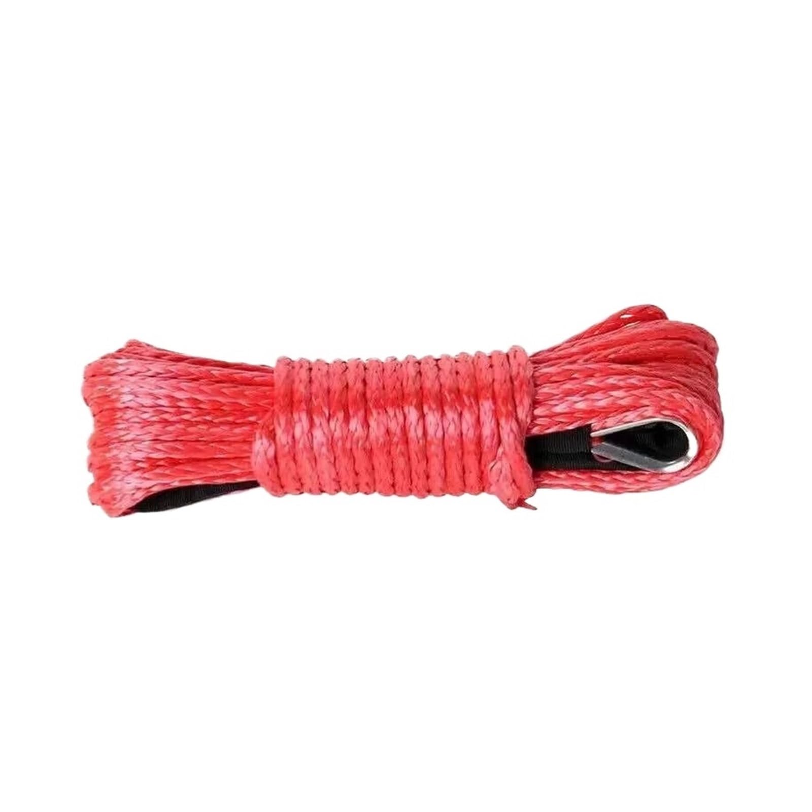 para Coche, camión, Remolque, SUV Paquete de 10 Cuerdas sintéticas for cabrestante automotriz(Red)