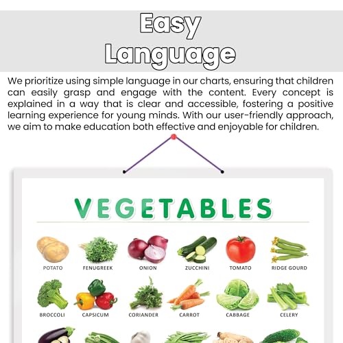 Image of VEGETABLE CHART HARD LAMINATED | inchColorful Garden Guide inch