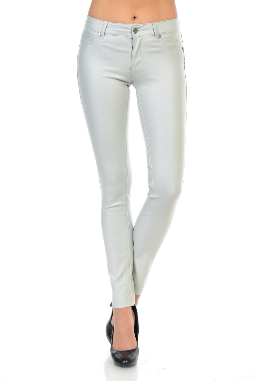 Womens Black Stretch Skinny Ponte pants