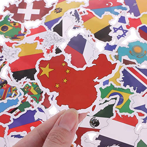 Xuebai 50X Nationale Vlaggen Stickers Speelgoed Landen Kaart Sticker DIY Scrapbooking Koffer Nationale Vlaggen Stickers… - Image 4