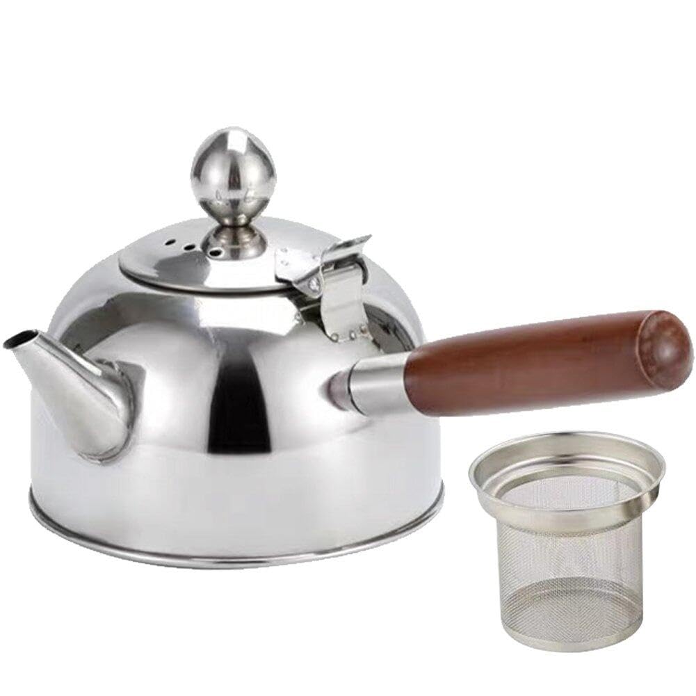 Théière de camping en acier pour vos cafés chauds en plein air