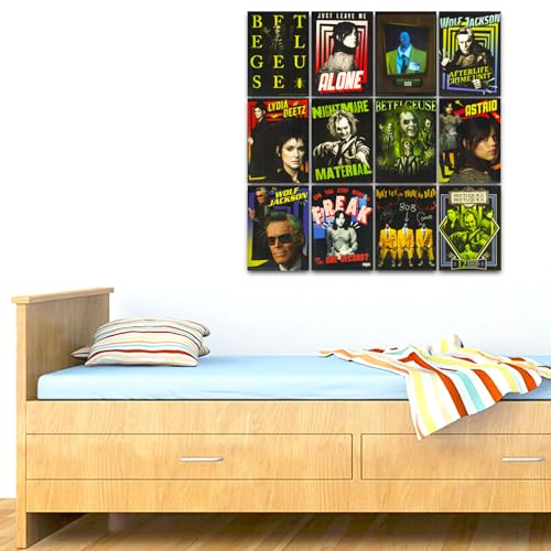 WARNER BROS PICTURES Conjunto de pôsteres Beetlejuice - Pacote com 12 pôsteres Beetlejuice com Beetl