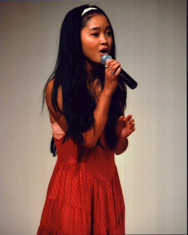 fitted lace wedding dress Amazon.com: Posterazzi Lana Condor Singing In Red Dress Photo Print (16 x  20)