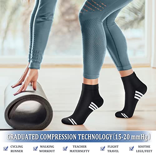 Image of CHARMKING Compression Socks for Women & Men Circulation 15-20 mmHg is Best for Athletic Running Cycling Nurse Daily Wear