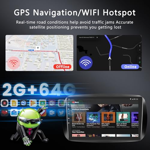 Radio Carplay sans Fil Smart 453 Android Autoradio Bluetooth Écran 9" - 3