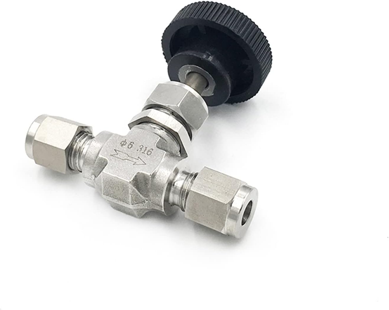 圧縮ニードルバルブクレーン鍛造 3000 PSI フィット 3/6/8/12 ミリメートル 1/8 &#34;1/4&#34; 3/