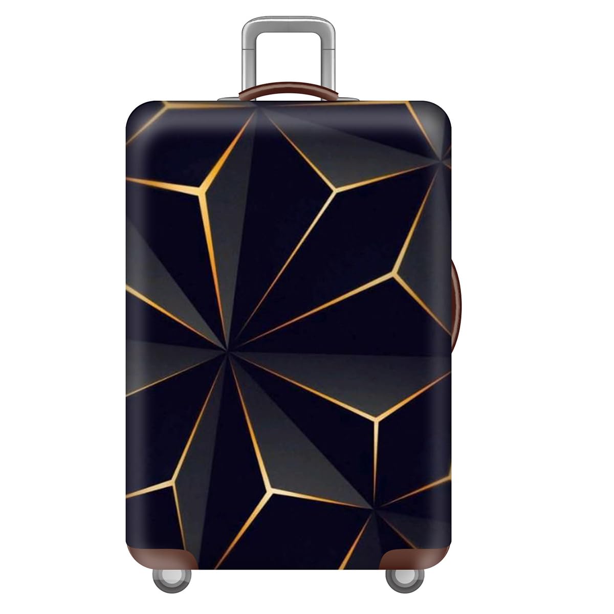 Housse de valise motif imprimé 3D lavable et extensible - 8