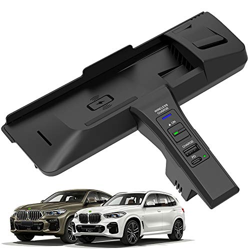 ԍ CX[d BMW X5/X6 2014 2015 2016 2017 2018p 15W Qi}[d iPhone/SamsungS@Ή