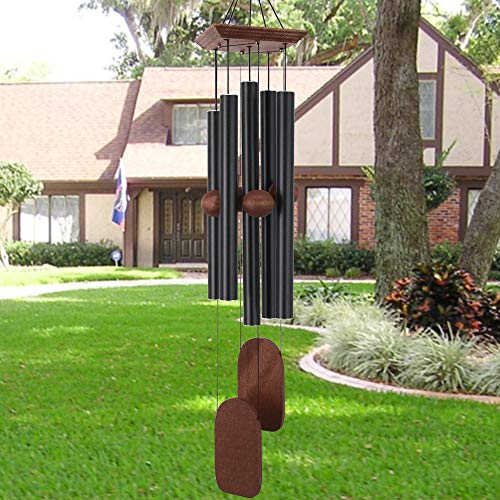 Astarin Wind Chimes Outdoor Deep Tone, Memorial Wind Chimes Outdoor, Gifts For Housewarming/ Mother Day/ Christmas, Outdoor Decor For Patio, Garden, Yard, Home (36 Inch Black Wind Chime) #TOP4