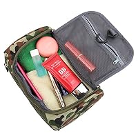 ONEGenug Kulturbeutel Reise Kulturtasche Herren & Damen Kosmetiktasche Zum Aufhängen Waschtasche für Jungen & Mädchen Tarnfarbe – Ansicht 6