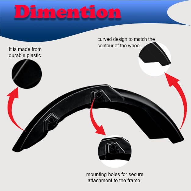 Image of Universal Rear Mudguard for Motorcycles - Lightweight, Durable, Riding Comfort - Compatible with Sports, Naked & Touring Bikes
