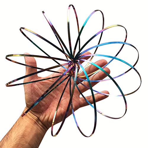 Faxadella Giftedkids Flow Ring Flow Toys | Flow Rings Rainbow | Kinetic Toys | Kinetic Spring Slinky Toy #TOP1