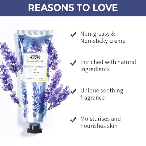 Image of Nykaa French Lavender & Honey Hand & Nail Creme 30ml