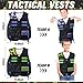 Sosation 8 Sets Kids Tactical Vest Compatible with Nerf Party Favor Accessories, Face Mask Wrist Ammo Holder Toy Gift Supplies Boys (Green and Blue)