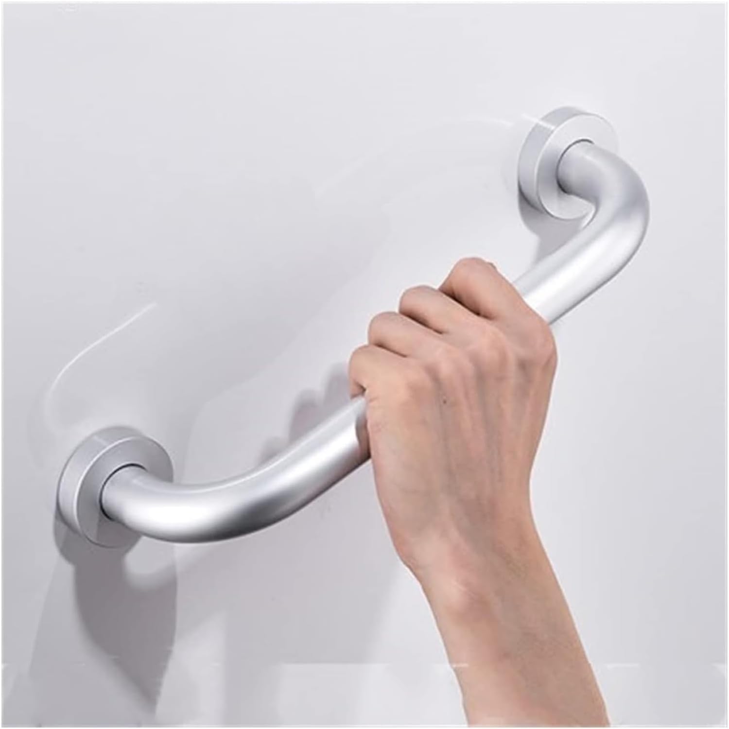 Barres d'appui de salle de bain 40 cm antidérapantes noir et or pour baignoire et douche