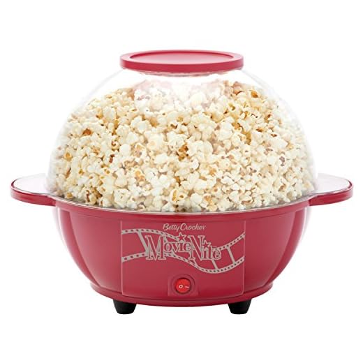 Betty Crocker BC-2970CR Cinema-Style Popcorn Maker, Red