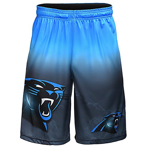FOCO Men's Football Gradient Big Logo Training Shorts, Team Color, Small