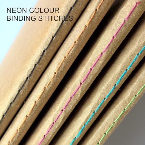 Image of Anupam Eko A5 Plain Journal, 80GSM, 120 Pages, Eco-Friendly Kraft Cover, Elastic Closure, pH Neutral Acid-Free Paper, Sketchbook Diary for Art & Journaling