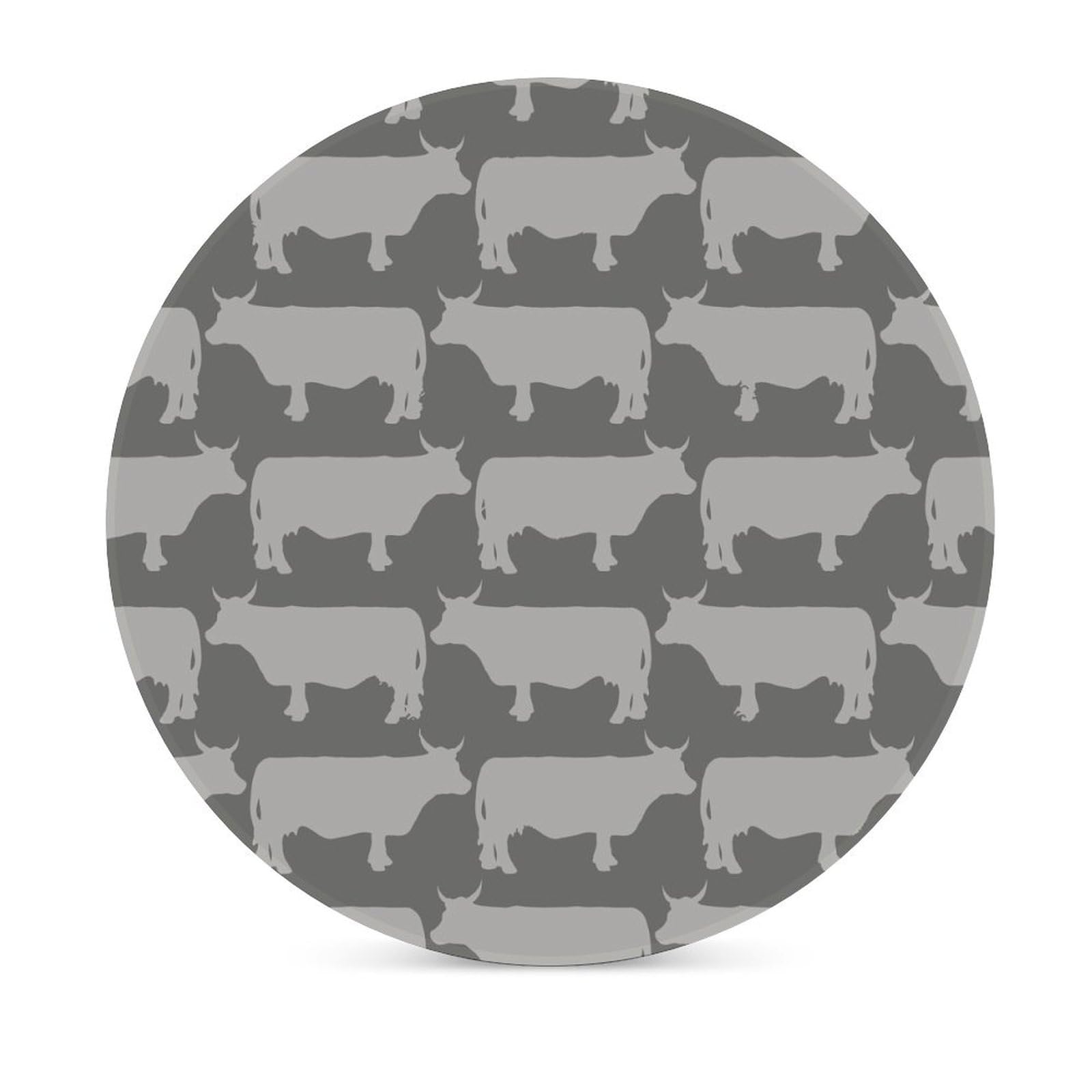 4 Sottobicchieri In Ceramica A Forma Di Mucca Con Base In Sughero - Decorazioni Per Tavolo E Casa