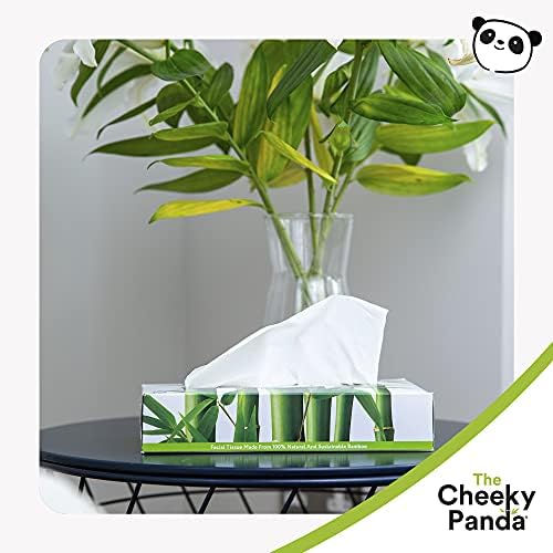 The Cheeky Panda Bamboo Facial Tissues Box | Soft, Strong and Eco-Friendly Tissues