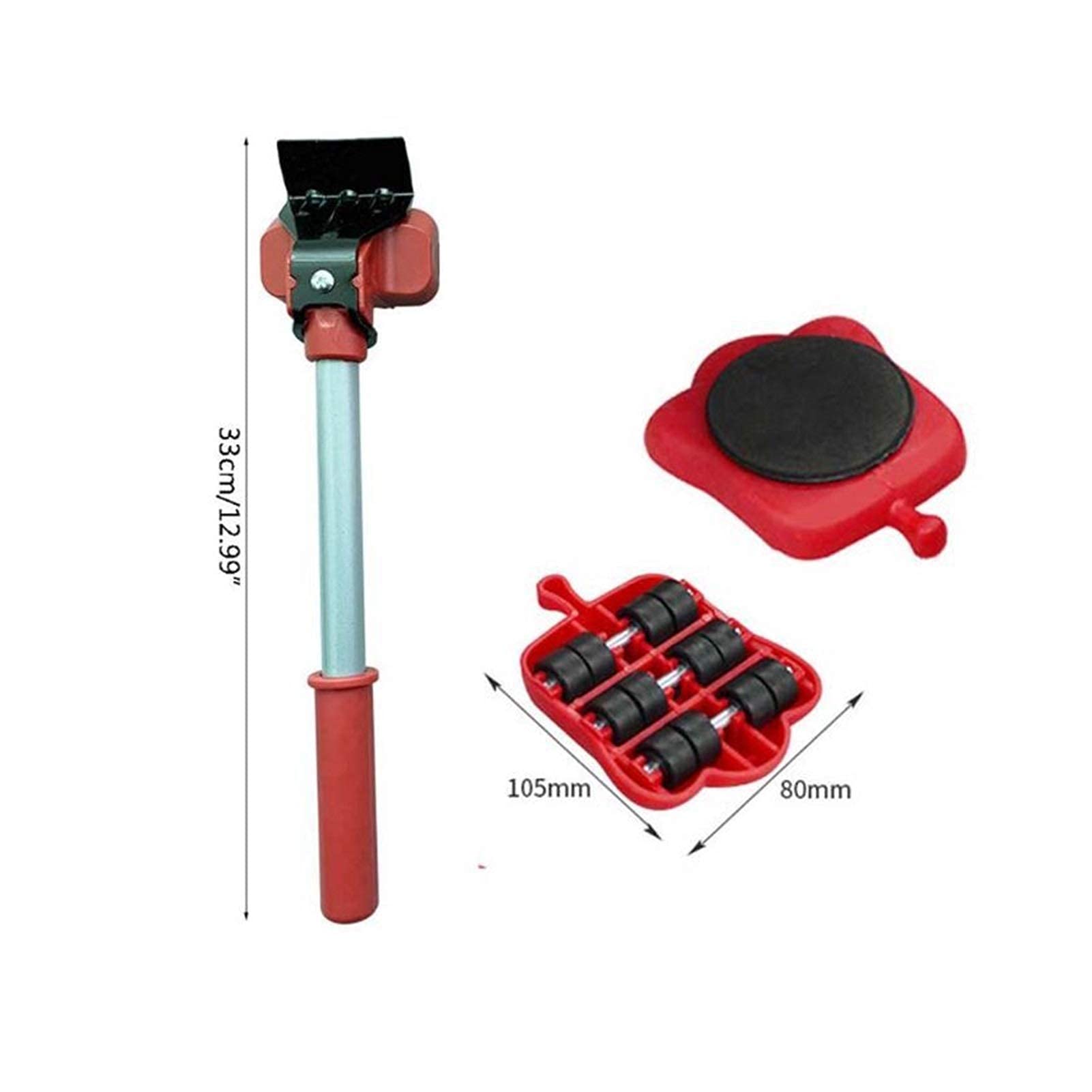 Trasportatore di mobili 4 Pezzi Si muove Mobili Strumento di Trasporto Shifter Ruota Mobile Dispositivo di Scorrimento Rullo di rimozione Strumenti in Movimento Pesante Solleva Facilmente Oggetti PE