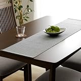 イケヒコ 竹 テーブルランナー ジーンズ 約30×120cm ブルー 竹ひご テーブルマット デニム風 涼しい 天然素材 拭ける おしゃれ 北欧風 和モダン 軽量 丸めて収納 #1101300040601