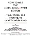How to Use the Unix-Linux vi Text Editor